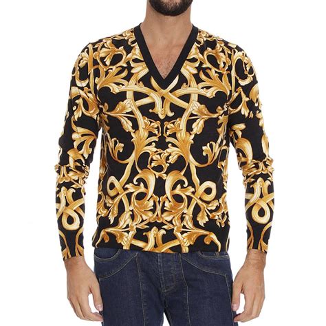 maglie oro versace|Maglieria e felpe Versace da uomo .